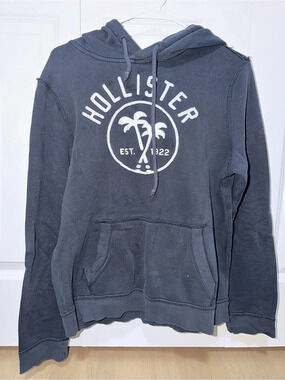 Hollister 1922 Graphic Pullover Hoodie Men's Blue